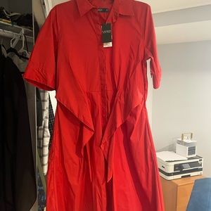 Beautiful red front tie Ralph Lauren dress but I would love someone wearing this